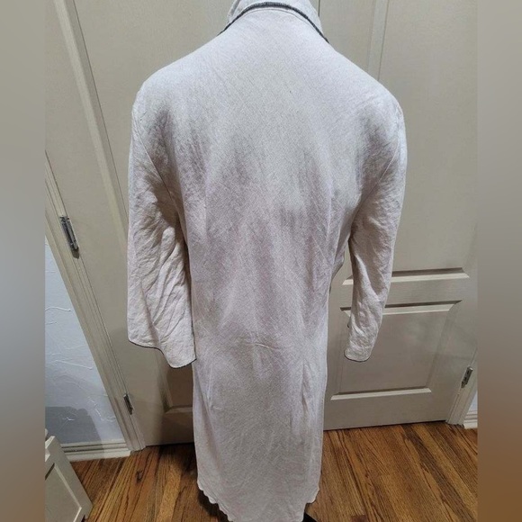 Nikki Valentine 100% Pure Irish Linen Long Dress Size 14 - Picture 4 of 5